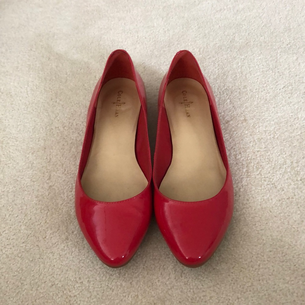 Cole Haan red flats
